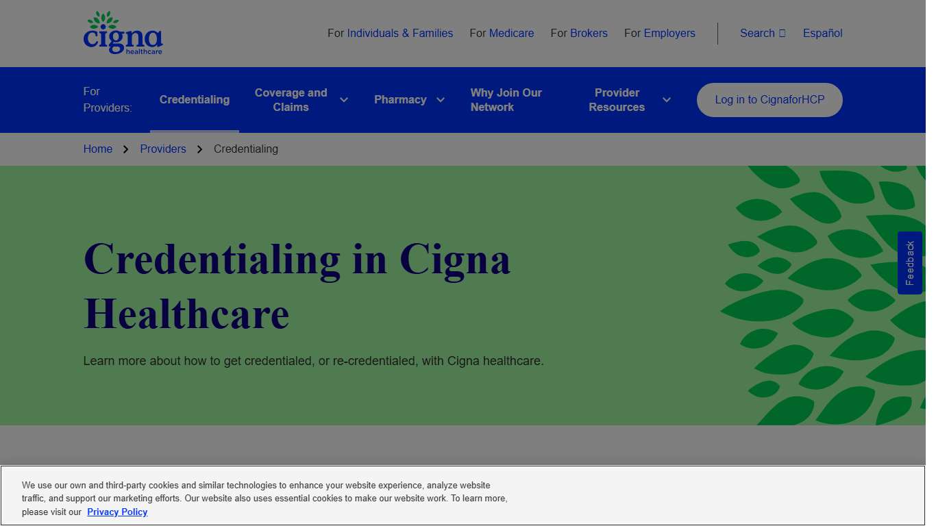 Health Care Provider Credentialing Cigna Healthcare